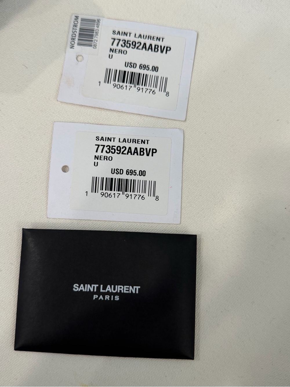 Authentic Saint Laurent Black Quilted Leather Mini Vanity Purse - Picture 3 of 4